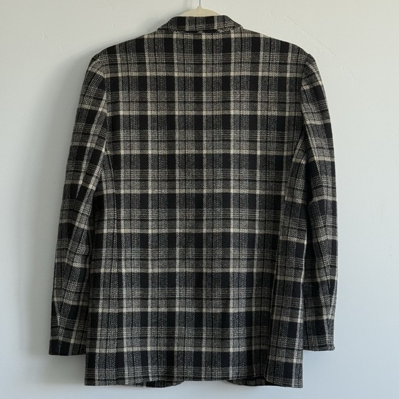 Vintage Sportswear Blazer Womens S Wool Plaid Tartan Jacket Union USA Old Money - Picture 10 of 10